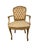 Mid 20th Century Vintage Louis XV Style Carved & Tufted Upholstered Armchair For Sale - Image 5 of 14