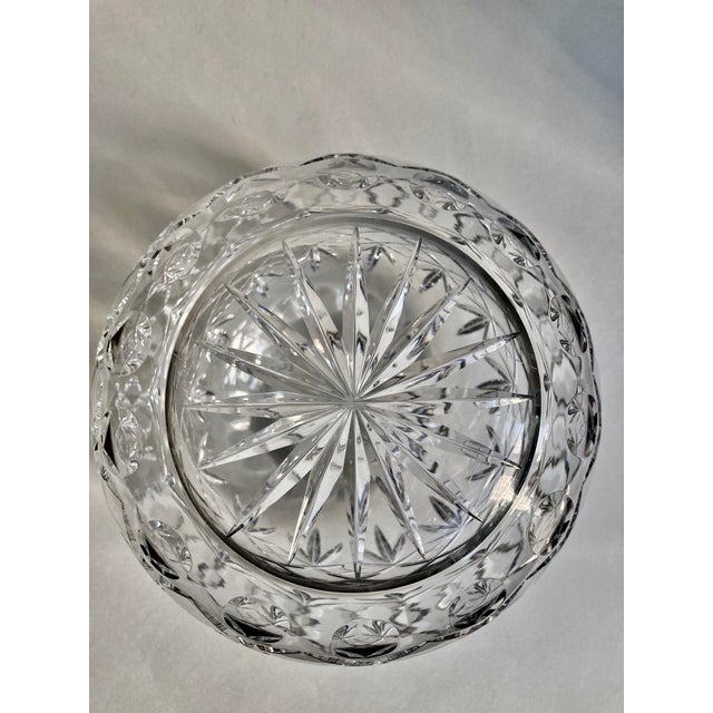 Vintage Cut Crystal Rose Bowl Vase Chairish