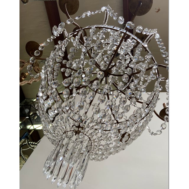 Transparent Extra Large Crystal Chandelier For Sale - Image 8 of 10