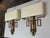 Chinoiserie Vintage Chinoiserie Glass Torch + Metal Wall Sconces, Pair For Sale - Image 3 of 12