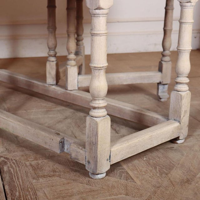 English Bleached Dining Table, 1890s For Sale - Image 6 of 11