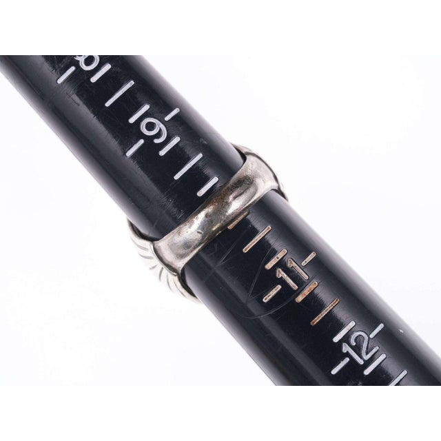 Late 20th Century sz10 Vintage Navajo Sterling and Sleeping Beauty turquoise ring For Sale - Image 5 of 6