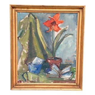 Martin Lindström, Still Life, 1960s, Oil on Canva For Sale