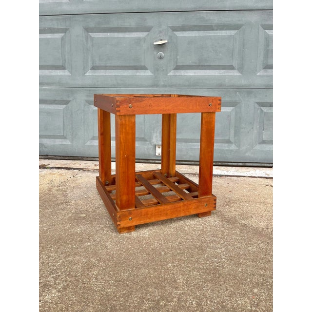 Vintage Lattice Wood Pedestal or Plant Stand For Sale - Image 13 of 13