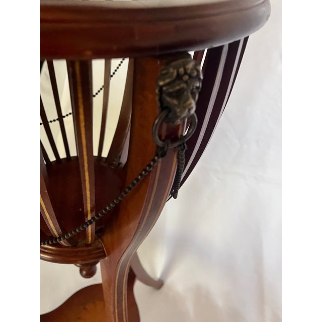 Vintage English Style Mahogany Jardinieres/ Wine Coolers - A Pair For Sale - Image 14 of 17