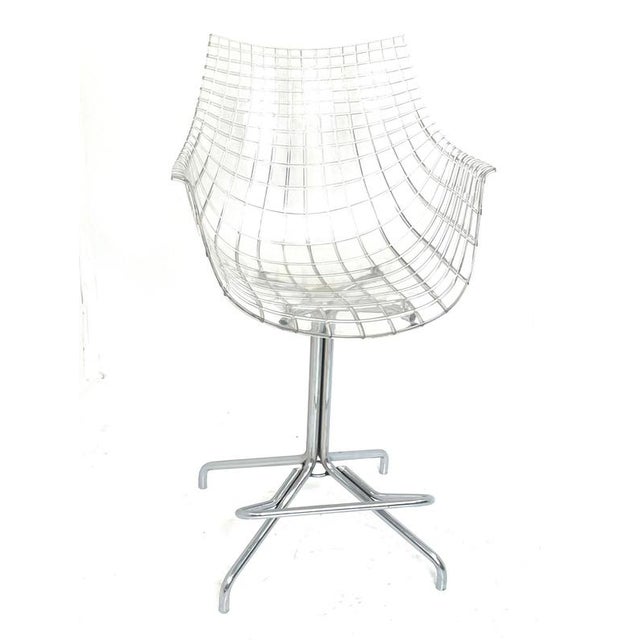 Iconic bar stool by Christophe Pillet for Driade. The design is based on the lines that run on the longitude and latitude...