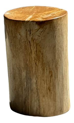 Small Side Table in Orange Petrified Wood, 1980s