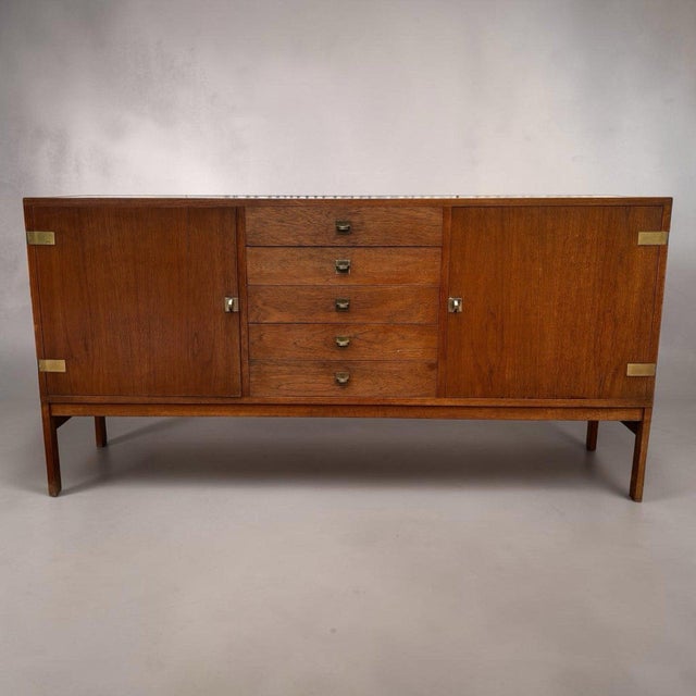 Mid-Century Modern Sideboard by Ole Gjerlov Knudsen & Torben Lind For Sale - Image 3 of 10