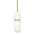 Salon Alabaster Pendant, Natural Brass For Sale - Image 4 of 6