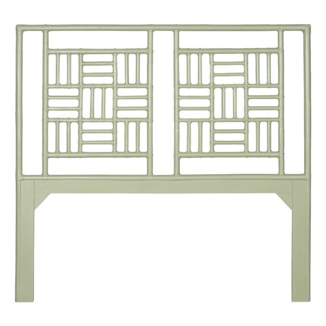 Finn Headboard Queen - Celery Green For Sale