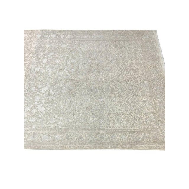 Textile 1990s Handwoven Persian Tabriz Style Area Rug 6x9 For Sale - Image 7 of 9