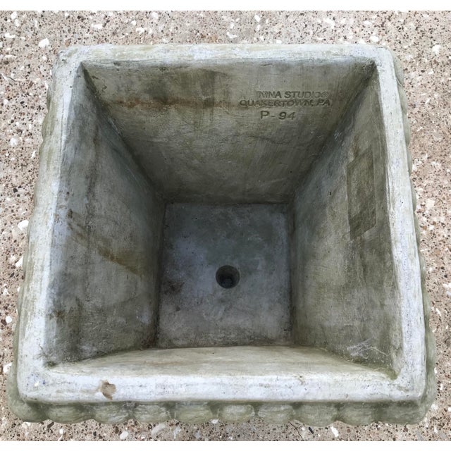 Late 20th Century Vintage Nina Studio Concrete Planter Chairish