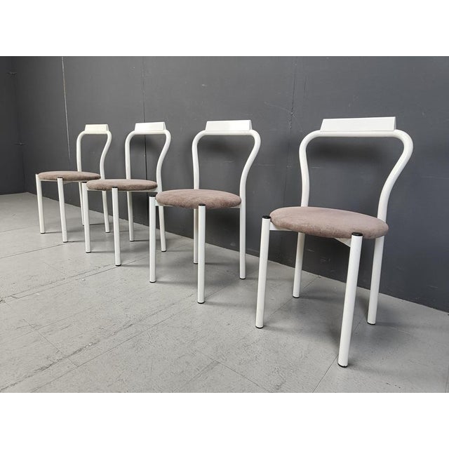 Vintage Dining Chairs from Calligaris, 1980s, Set of 4 For Sale - Image 6 of 14