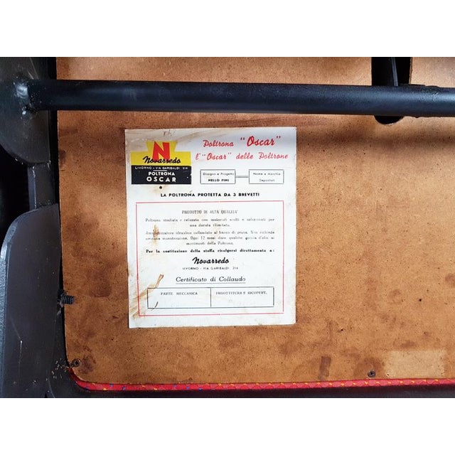 Oscar Reclining Chair by Nello Pini for Novarredo, 1959 For Sale - Image 13 of 15