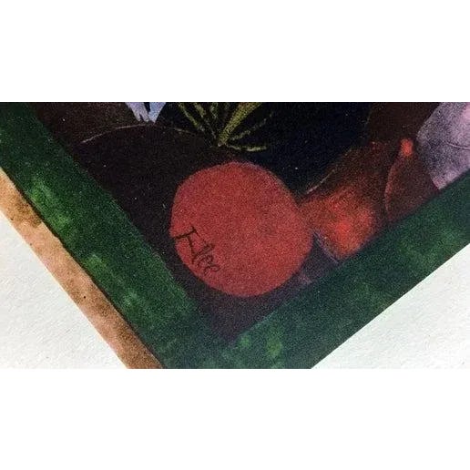 Mid-Century Modern Paul Klee “Landscape With Yellow Birds” Lithograph 1946 | Framed Limited Edition Print For Sale - Image 3 of 4