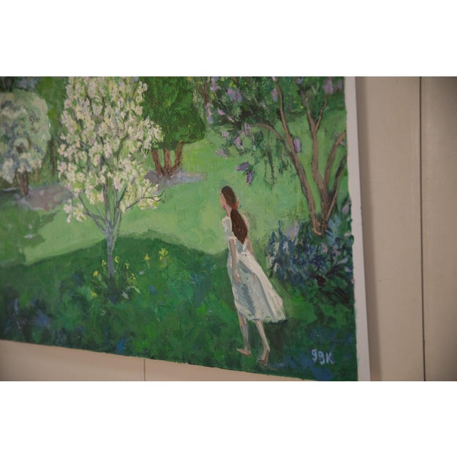 Oil on canvas painting by local Chappaqua, NY resident Grace B. Keogh, signed by the artist. Newly made artwork in...