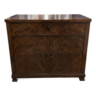 Walnut Biedermeier Half Cabinet For Sale