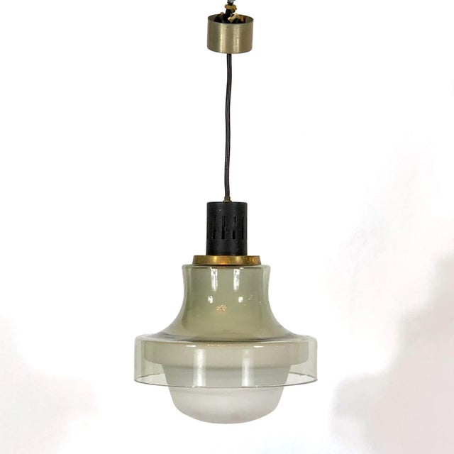 Mid-Century Brass Pendant Lamp from Stilnovo, 1950s For Sale - Image 10 of 10
