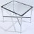 1960s Chrome Bamboo & Glass End Table For Sale - Image 4 of 7