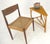 Ficks Reed Fick Reed Atr Bamboo Rattam Wedge Triangle Shape Occasional Side End Table Stand For Sale - Image 4 of 10