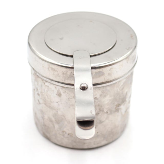 Mid 20th Century Waldorf Astoria Silver Plated Brass Chafing Dish Fuel Holder For Sale - Image 4 of 6