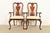 Thomasville Queen Anne Carved Solid Mahogany Armchairs, Pair For Sale - Image 16 of 16