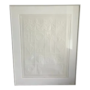 Intaglio by Sondra Mayer 1977 Framed