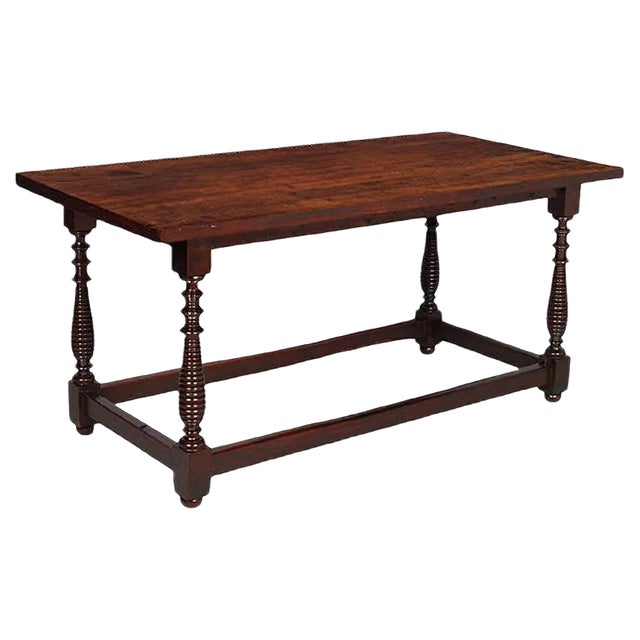 17th Century Renaissance Italian Poplar Table For Sale