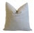 Belgian Taupe Neutral Linen Feather/Down Pillow 24" Square For Sale - Image 4 of 5
