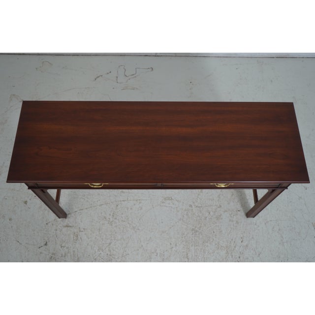 Henkel Harris Cherry 2 Drawer Console Table For Sale In Philadelphia - Image 6 of 18