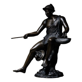 Sabatino, Bronze of the Fisherman of Pompeii, 1882, 1800s, Bronze For Sale