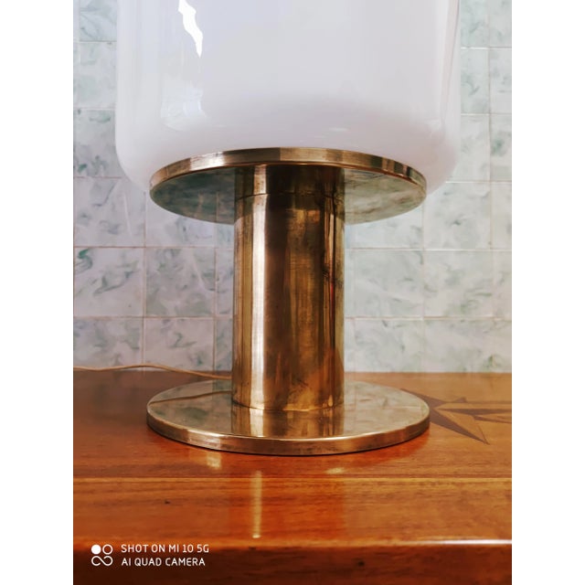 1960s Mid-Century Cylinder Table Lamp For Sale - Image 5 of 8