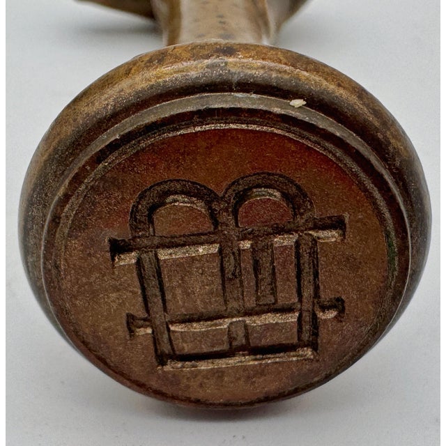 Early 20th Century English Arts & Crafts Bronze Seal, Cat & Mouse Motif, circa 1900–1930 For Sale - Image 5 of 18