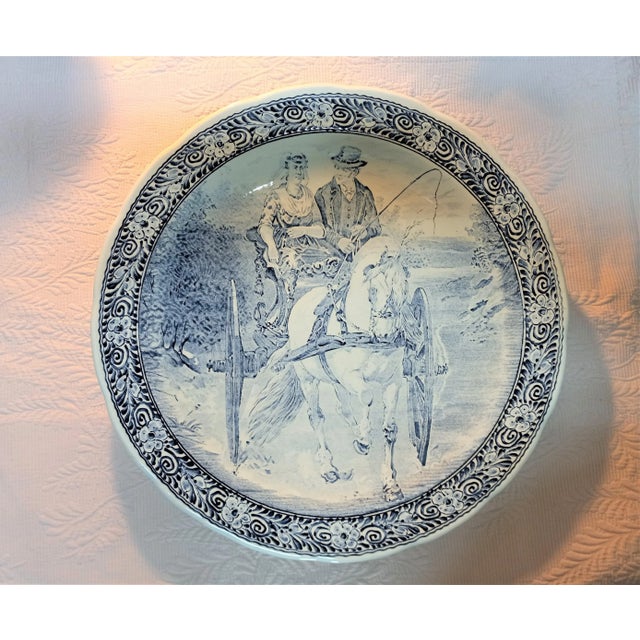 Royal Sphinx by Boch Delfts Blue & White Wall Charger For Sale - Image 11 of 11