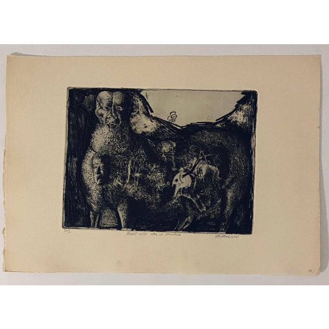 Robert A. Birmelin, Beast With Tree In Stomach, American Modernist Abstract Etching For Sale In Miami - Image 6 of 6