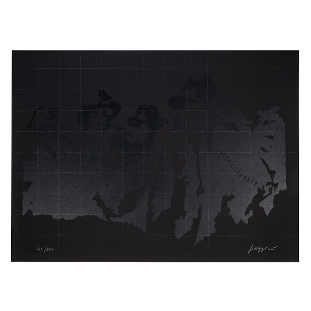 Pino Reggiani, Men of the Night, Original Lithograph, 1970 For Sale - Image 3 of 3