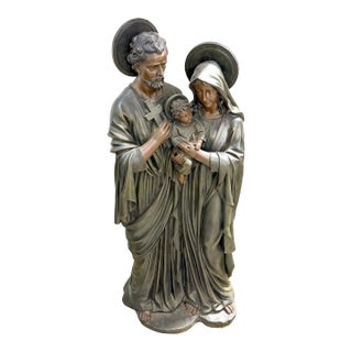 Large-Scale Bronze-Clad Sculpture of the Holy Family, IIaly Later 20th Century For Sale