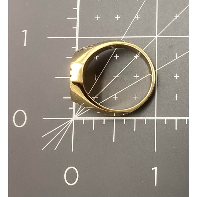 Traditional 14k Gold and Diamond Us West Service Award Ring, Size 9.25 For Sale - Image 3 of 4