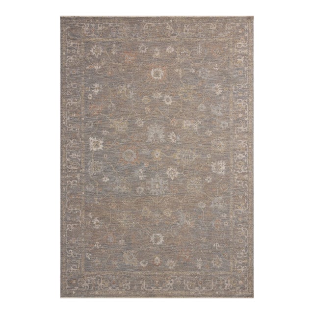 Chris Loves Julia x Loloi Louisa Stone / Multi 7'-10" x 10' Area Rug For Sale