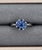 1.13 Ct Natural Sapphire & Diamond Ring Size 6 For Sale - Image 4 of 9