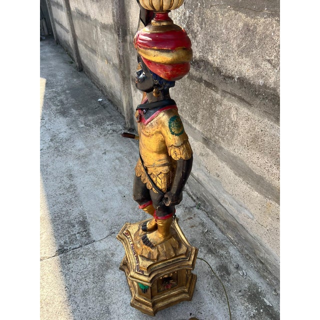 Nine-Light Floor Lamp in Venetian Moor Polychrome by Ignoto for Ignoto For Sale - Image 12 of 16