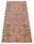 1960s 1960s Low Pile Hand Knotted Turkish Small Rug Faded Mat Accent Rug - 21'' X 45'' For Sale - Image 5 of 16