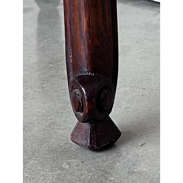 Early 20th Century 20th Pair of Dark Walnut Nightstands Tables with Drawer and Open Shelf For Sale In Miami - Image 6 of 18