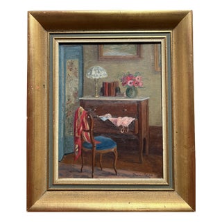 Marie Louise Doerr-Monod, Still Life with Desk, 1890s-1900s, Painting, Fram For Sale