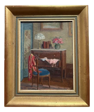Marie Louise Doerr-Monod, Still Life with Desk, 1890s-1900s, Painting, Fram