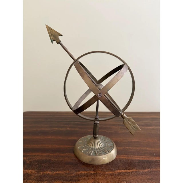 Late 20th Century Classical Iron Armillary Sphere Garden Sculpture on Stand – English Estate Style For Sale - Image 9 of 11