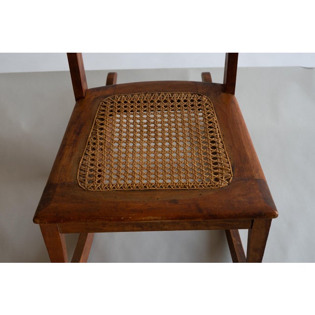 Antique Wave Design Small or Child Rocking Chair For Sale - Image 11 of 15