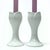KPM Porcelain Vintage White Porcelain Tulip-Shaped Candle Holders by KPM West Germany - A Pair For Sale - Image 4 of 13