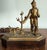 Wood Antique Figural Gilt Bronze Table Lamp With Hunter and Dog For Sale - Image 7 of 15