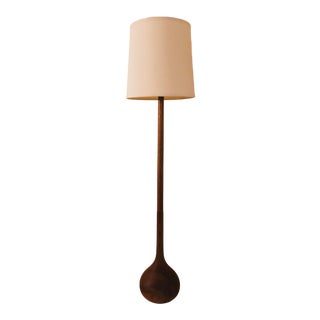 Danish Modern Teak Onion Floor Lamp For Sale